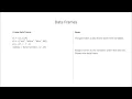 R Studio How to create data frames in less than a minute