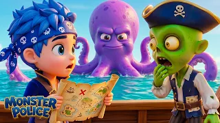 Go on a Pirate Treasure Hunt! 🏴‍☠️💎 | Monster Police Kids Songs