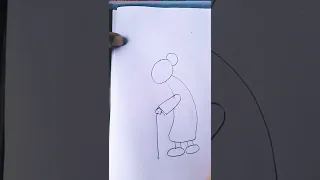 How To Draw The Old Lady Easy 
