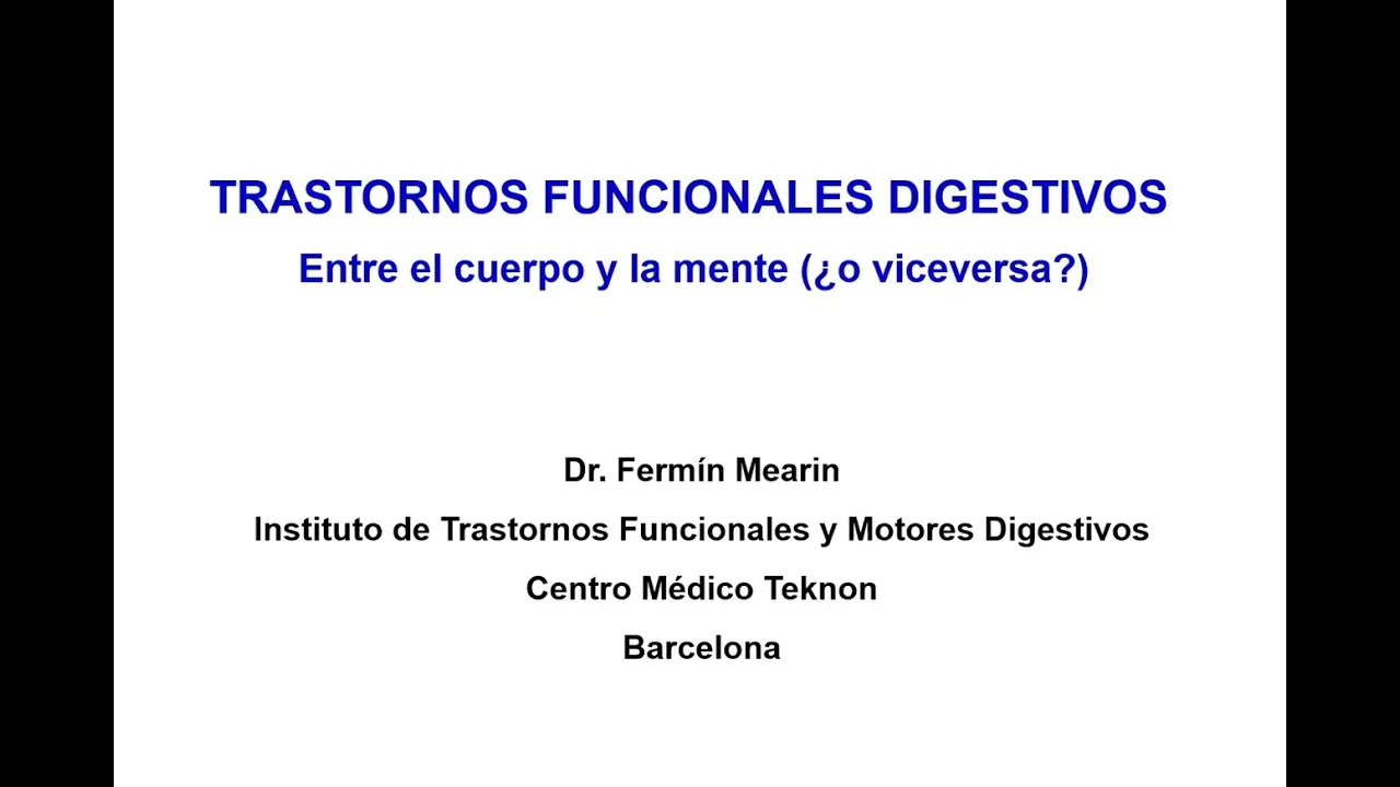 SPPE - Trastornos funcionales digestivos. Entre el cuerpo y la mente (¿o viceversa?)