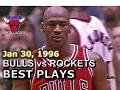 Jan 30 1996 Bulls vs Rockets highlights