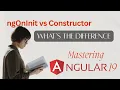 Angular 19 ngOnInit vs Constructor - What s the Difference Beginner Guide