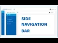 Side Navigation Bar using HTML CSS and Javascript -