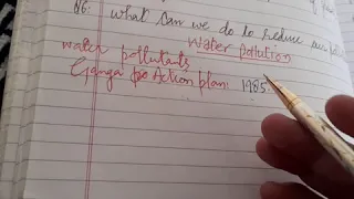 pollution of water class 8th