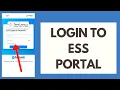 How To Login ESS Account 2023 ESS Employee Portal Sign In