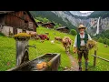 Download Lagu Life in the Switzerland's alpine villages - Relaxing walk in the most beautiful Swiss villages