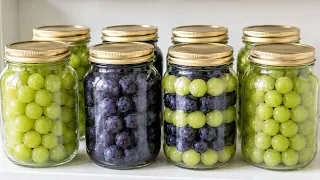 I Preserve Grapes in Jars — They Stay Fresh for Months