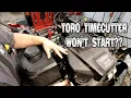 Toro Timecutter Zero Turn Mower Not Starting Correctly Won t Start Or Run Full Diagnostics Repair
