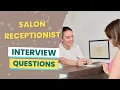 Salon Receptionist Interview Questions with answers tips
