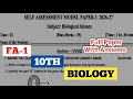 ap 10th class fa1 exams biology question paper 2026 self assessment paper 10th fa1 biology