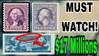 3 Extremely VALUABLE 3 Cent Stamps You Might Have