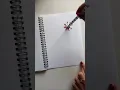 Flower Painting technique using a straw