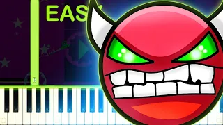 Theory Of Everything 2 GEOMETRY DASH LEVEL 18 EASY Piano Tutorial 