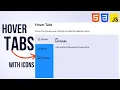 Create Hover Tabs in HTML CSS Tutorial JavaScript Tutorial to create hover Tabs W3schools Html