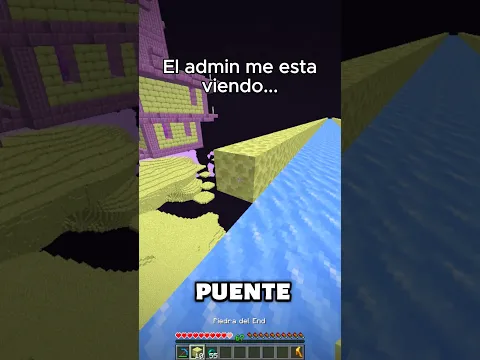 El ADMIN me OBSERVA en Minecraft #soymanuel #minecraft #shorts