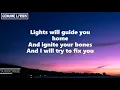 Sam Smith - Fix You (Lyrics)