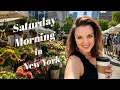 A REAL Saturday Morning in NYC Union Square Farmers Market Coffee Brunch