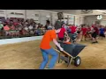 Wheelbarrow Race at 2025 Kosciusko County Community Fair Battle of the Barns