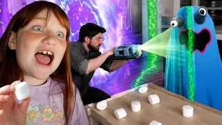 RAiNBOW GHOSTS inside ROBLOX!!  Adley sneaks back inside The Portal to help a scan for our new game