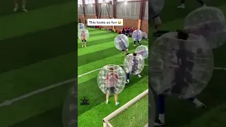 Bubble soccer looks AMAZING