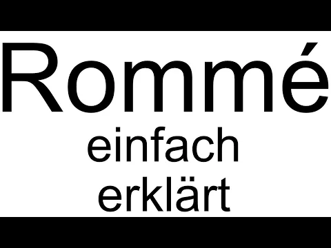 Download MP3 Rommé einfach erklärt - Kartenspiel - Spielanleitung Deutsch