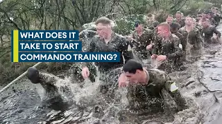 tough three day course before starting royal marine commando training