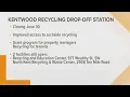 Kentwood recycling drop-off station closing Sunday