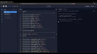 How to use Colorama in python