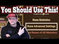 Tips Tricks For The In-Game Rune Optimizer Rune Advanced Settings - Summoners War