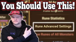Tips Tricks For The In-Game Rune Optimizer Rune Advanced Settings - Summoners War