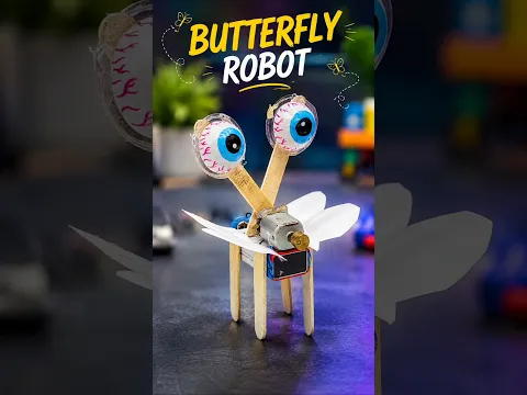 Butterfly wala robot bana diya 😱😱 #ytshorts #experiment #rjexperiment #experiment #ytshorts