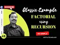 Step - 48 Factorial using recursion in c programming EzyCode