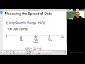 Statistics 2 Measuring the Spread of Data - Range and IQR