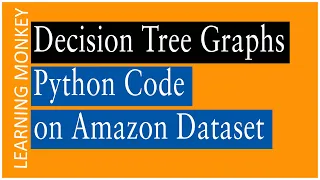 Decision Tree Graphviz Python Code on Amazon Data set Lesson 94 Machine Learning Learning Monke