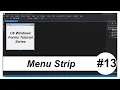 C Windows Forms Tutorial - Menu Strip