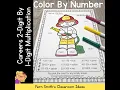 Color By Number Careers 2-Digit by 1-Digit Multiplication
