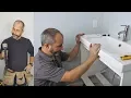How to Install an IKEA Wall Mount Vanity Sink and Faucet