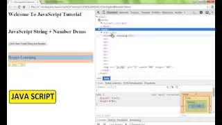 HOW TO ADD STRING AND NUMBER IN JAVASCRIPT DEMO