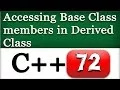 Changing Access Level of Base Class Members in Derived Class in C