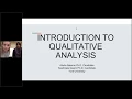 Introductory Qualitative Research Methods