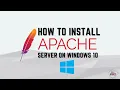 How to install Apache Web Server on Windows 10 in 2025