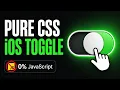 Build a Pixel-Perfect iOS Toggle with Pure CSS NO JS