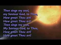 How Great Thou Art (O Lord my God) {3vv - Spring Harvest} [with lyrics for congregations]