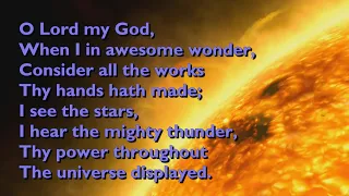 how great thou art o lord my god 3vv spring harvest with lyrics for congregations