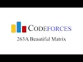 Codeforces 263A Beautiful Matrix