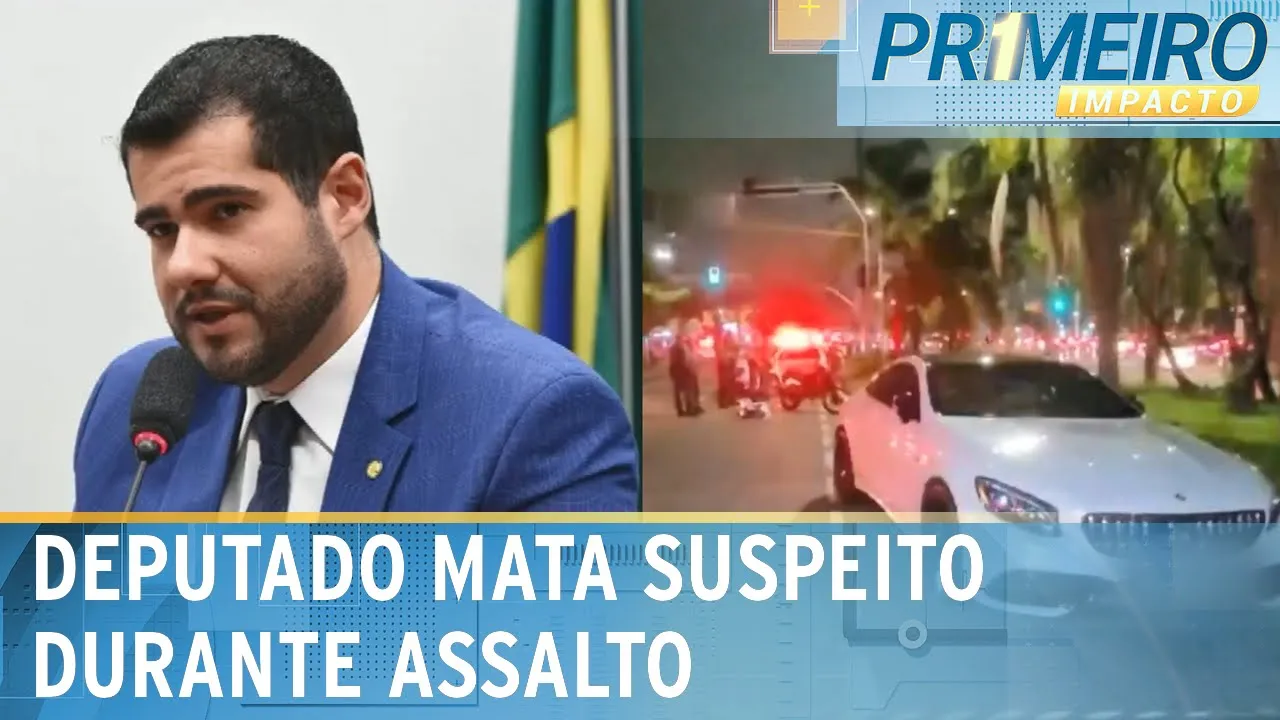 Deputado federal Alexandre Leite reage e mata suspeito em SP | Primeiro Impacto (18/12/23)