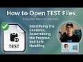 How to Open TEST Files Text Editor or Hex Editor