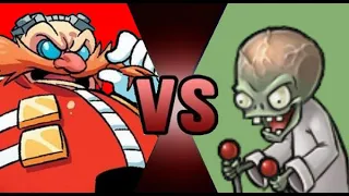 dr eggman and meta knight and metal sonic vs dr zomboss and head zombie parody fight video 