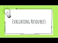 Evaluating Resources with CRAAP