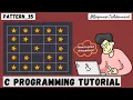 Pattern Program 35 in C Language in Hindi Advanced Star Pattern C Programming Tutorial
